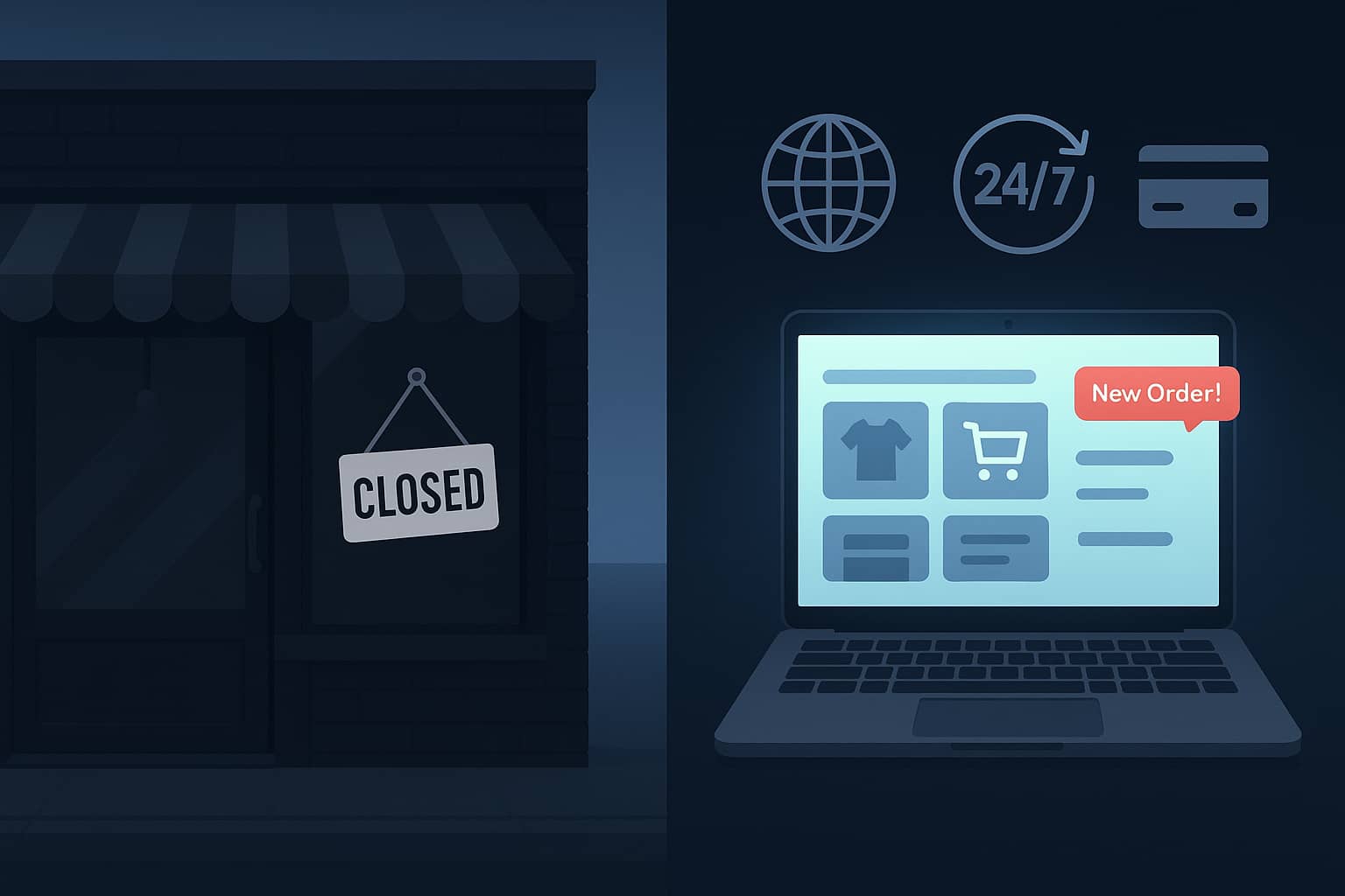Ecommerce vs. Physical Store, Ecommerce Development,